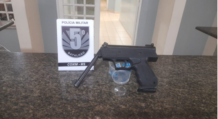 Imagem de compartilhamento para o artigo Polícia Militar apreende arma artesanal na cidade de Coxim da MS Todo dia